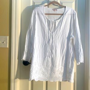1X Saint Tropez Cotton linen tunic
